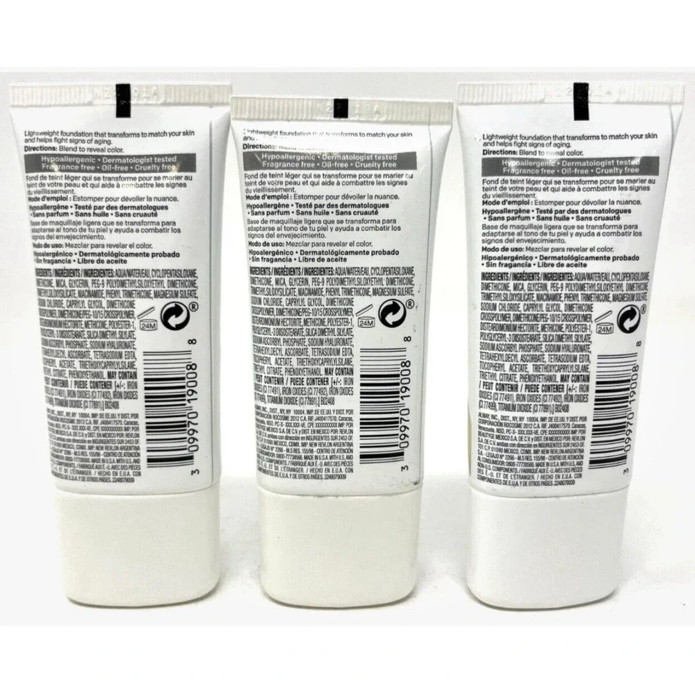 Almay Ageless Smart Shade Foundation New 1 fl oz Each 800 - Deep Lot Of 3
